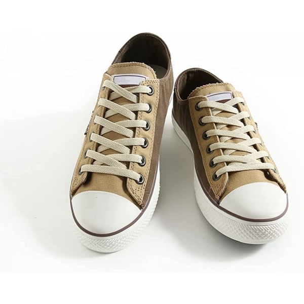 5 par platta skosnören för sneakers (beige), platta skosnören för sneakers - ekonomiskt, 8 mm breda