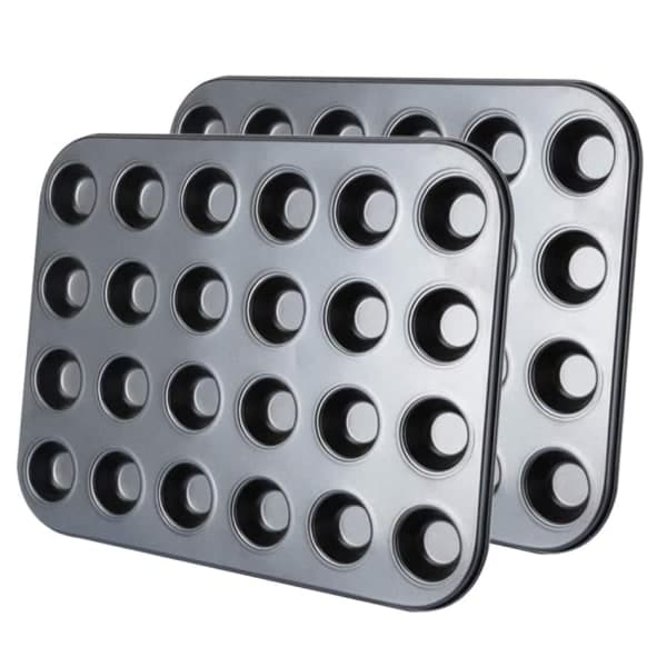 Set med 2 muffinsformar med värmeavledning