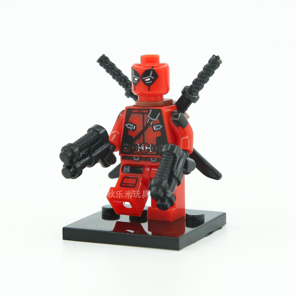 Superhjälte serien Deadpool byggsten man figur montering leksak