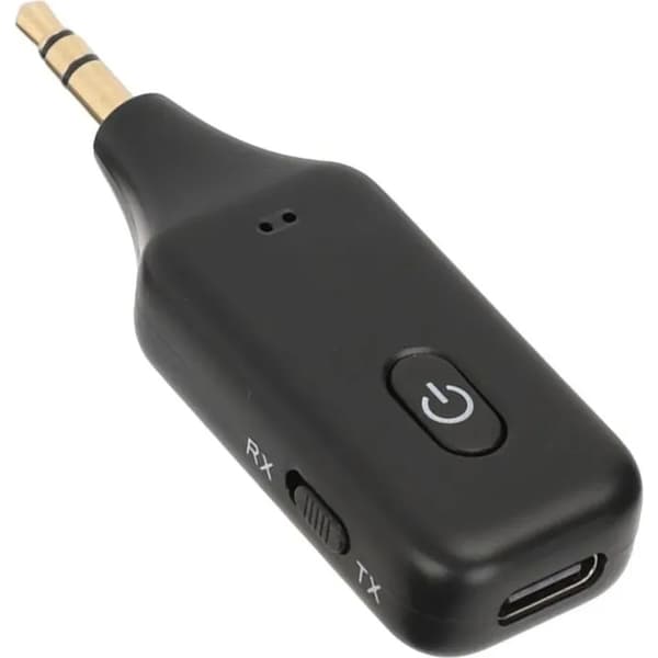 Bluetooth-biladapter Aux 3,5 mm-uttag, Bluetooth V5.1 RX TX-mottagare sändare handsfree-bilkit, Bluetooth-sändare