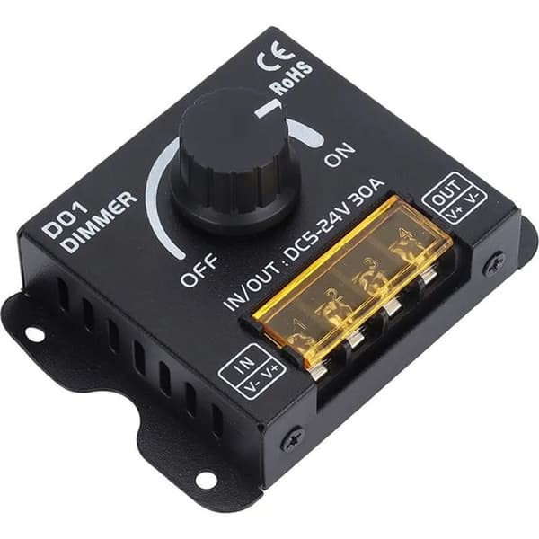 2-kanals trådlös LED-tryckknappsdimmer DC5V-24V med fjärrkontroll