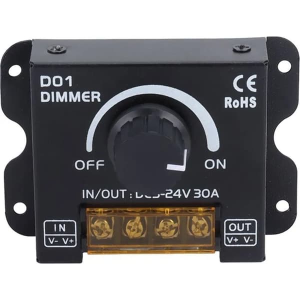 2-kanals trådlös LED-tryckknappsdimmer DC5V-24V med fjärrkontroll