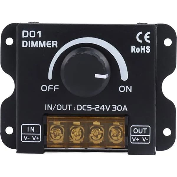 2-kanals trådlös LED-tryckknappsdimmer DC5V-24V med fjärrkontroll