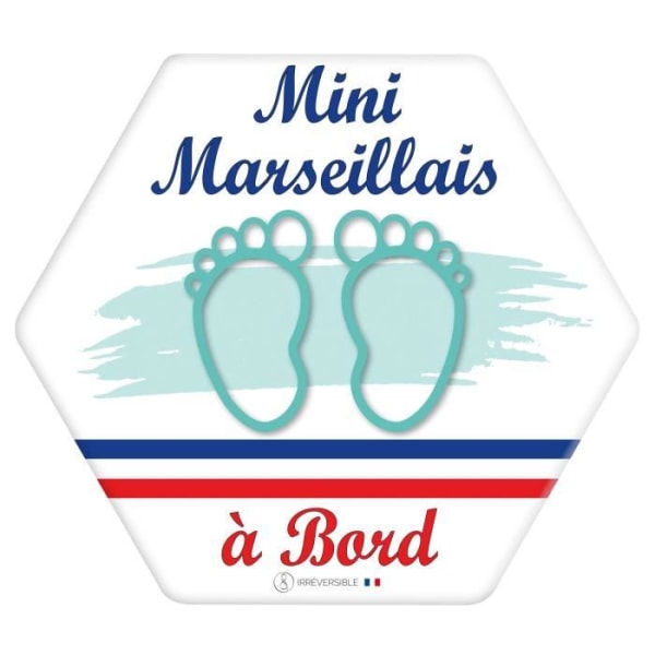 Baby ombord klistermärke - Mini Marseillais(e) - Pojke
