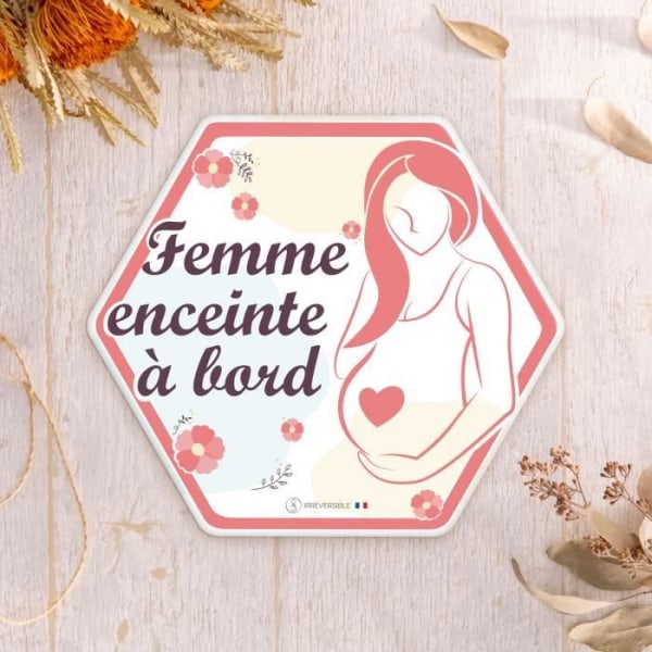 Klistermärke / Baby ombord klistermärke - Gravid kvinna ombord