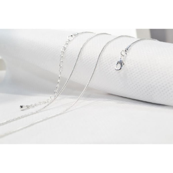 Kedja för graviditet bola - Äkta silverpläterad nätpläterad - 114cm - Oåterkalleliga smycken