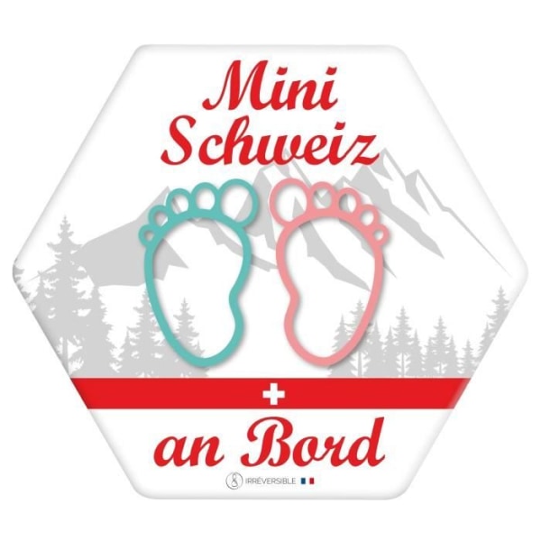 Klistermärke / Baby onboard klistermärke - Mini Schweiz an Bord - Blandat