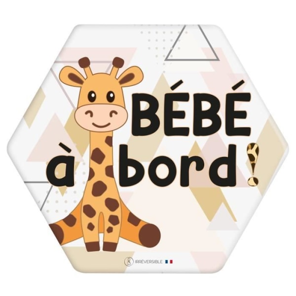 Klistermärke / Baby ombord klistermärke - Giraff