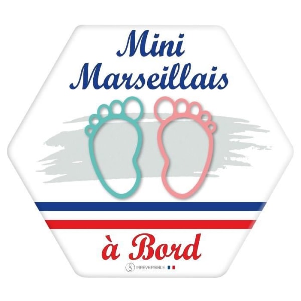 Baby ombord klistermärke - Mini Marseillais(e) - Blandat
