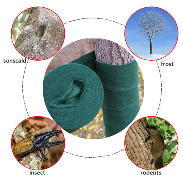 Pustende Stoff Trebeskytter Vinterbeskyttelse Wrap