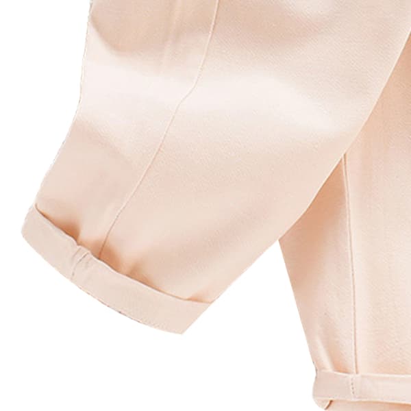 Barn Joggingbyxor Casual Fitted Mjuka Elastisk Midja Ankel Längd Beige Storlek 90