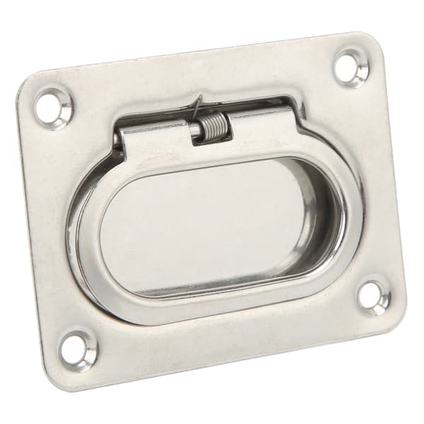 Båt Pull Flush Løftehåndtak 76x57mm 304 Rustfritt Stål Polert Luke for RV Yacht