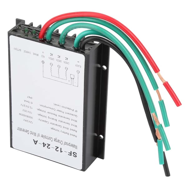 12V 24V 300W 600W Vandtæt Vindmølle Generator Ladecontroller Regulator