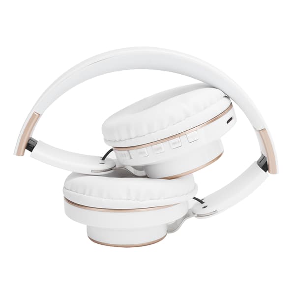 08S Bluetooth 5.0 HiFi Vikbart Gaming Headset Vit Sport Datorhörlur
