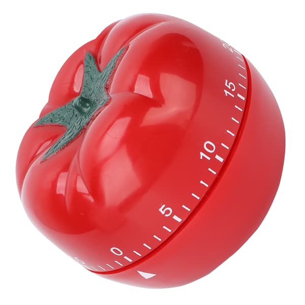 Tomatformad mekanisk uppdragbar timer Hem Skönhetssalong Roterande nedräkningstimer