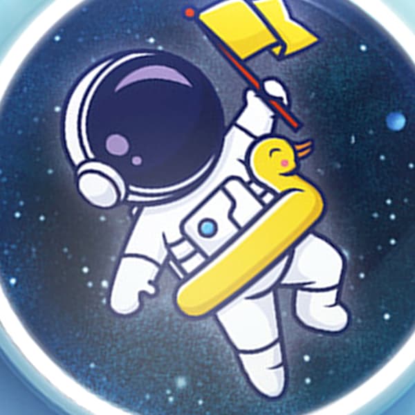 Børns Touch Højdespring Stemmetæller Multifunktionel Selvklæbende Intelligent Stemmeudsendelse Højdetræning Touch Tæller Blå Astronaut