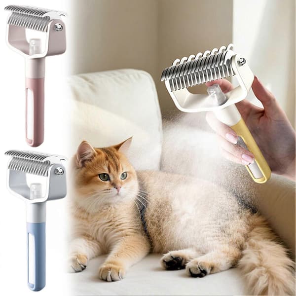 Professionel underuldskam til katte Effektivt dobbeltsidet design til hurtig udfiltring til hund kat Pink