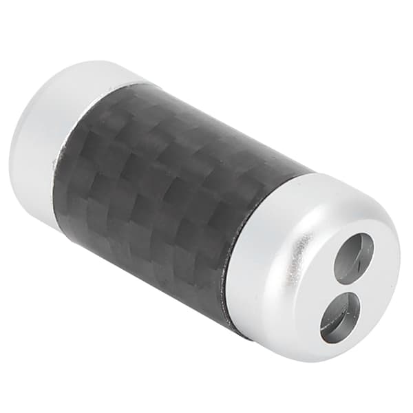 Hovedtelefon Splitter Dobbelt Hul 3mm Kulfiber Headset Splitter Lydkabel Stik