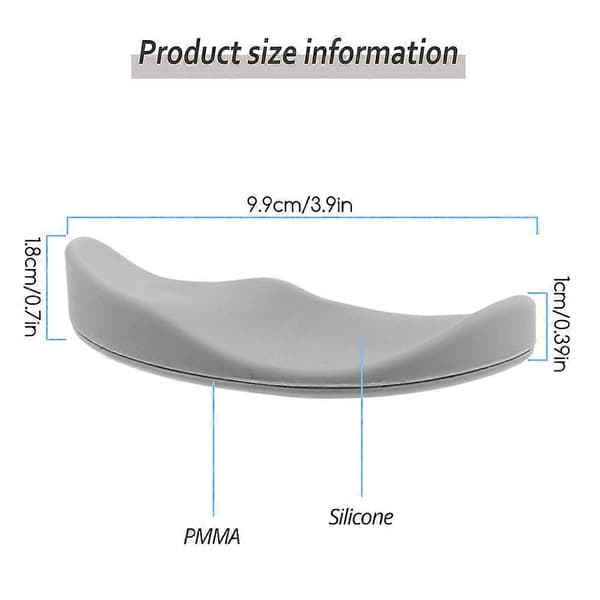 Glidende musematte med gel håndleddsstøtte - Ergonomisk silikonstøttepute, sklisikker base for spilling og kontorbruk Black Left Hand