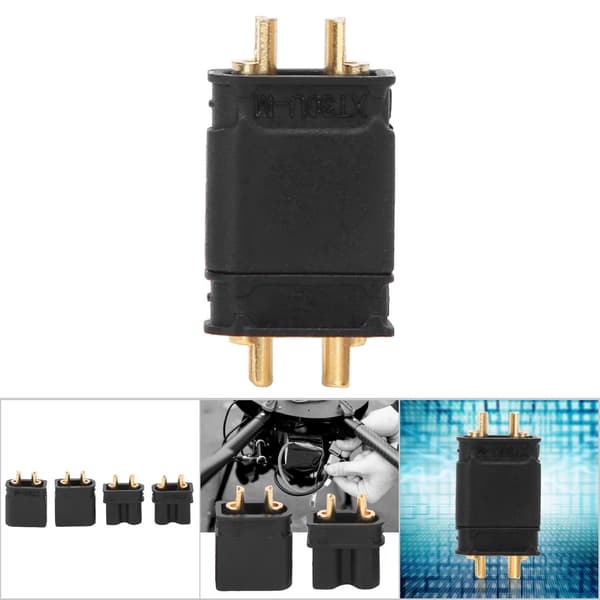 XT30 Drone Batterikontakt 30A Hann Hunn Plugger Sokkeladapter 10 Par
