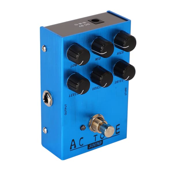 Elgitarr Effekter Drive Pedal Effektor Simulerar Gitarr Distortion och Overdrive Effekter AN 33 Blå