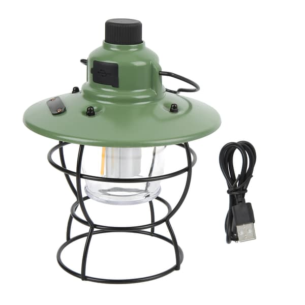 LED Oppladbar Campinglykt Retro Stil 3 Trinnløs Dimmemoduser 20 220LM 3.9W Bærbar