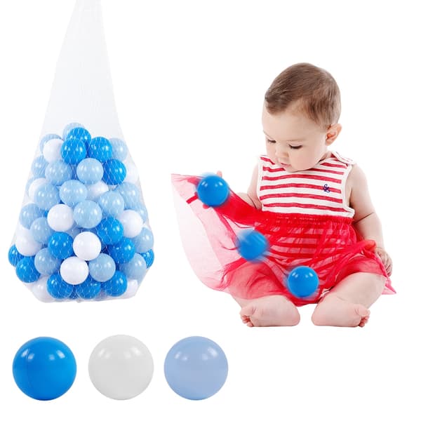 Flerfärgade LDPE-bollar för barn - 100 st, 5,5 cm