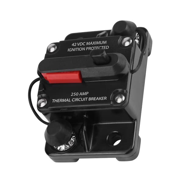 DC12V-42V Bil Stereo Audio Inline Afbryder Manuel Nulstilling (250A)
