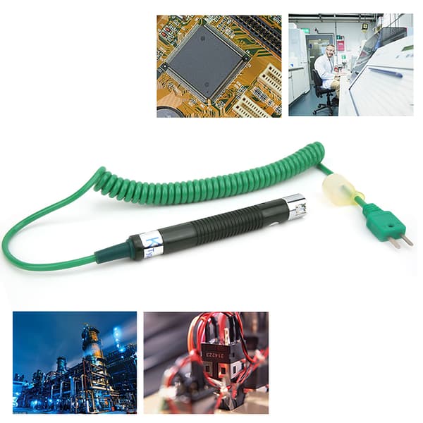 K-typ Termoelement Termometer Probe Solid Temperaturintervall -50℃ till 400℃