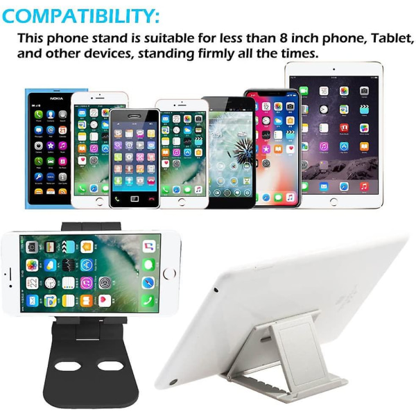 Piao sæt med 2 universelle foldbare multi-vinkel holdere til tablet-telefon