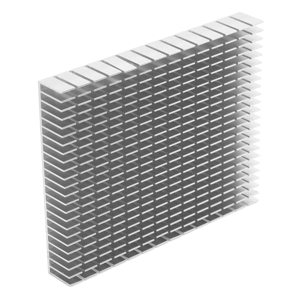 Køleplade Aluminium Køler Køleplade Radiator 150x120x20mm til CPU Forstærker PCB Hvid