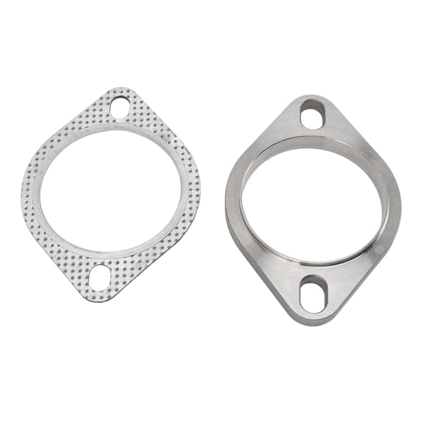 2 Bolte 3 tommer Udstødningsflangeforbindelseskit Metal Legering Universal til Udstødningsnedløb Catback Headers