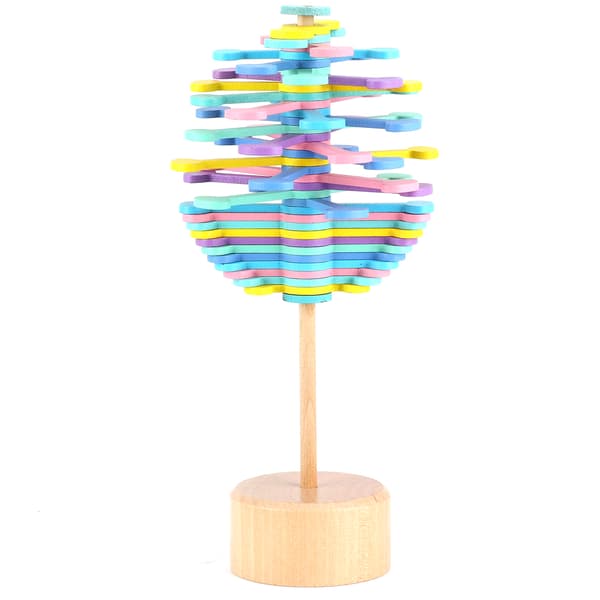 Træ Stress Relief Legetøj Dekompression Stav Sekvens Legetøj Dekoration til Børn Macaron Farve
