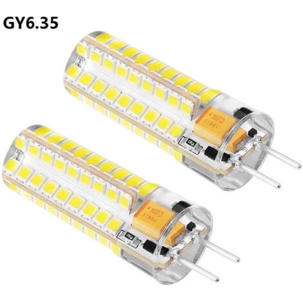 GY6.35 LED-lampa, G6.35 LED 12V, 7W 50W Halogenersättningslampa, Pure White 6000K, 360° strålvinkel, för Cabinet Li