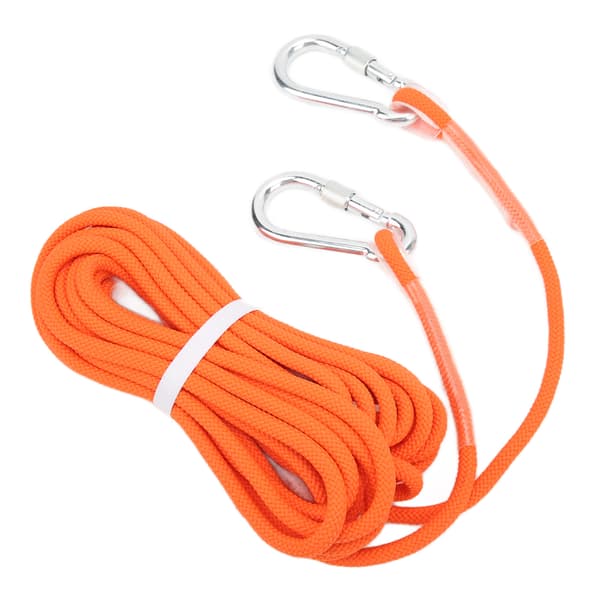 Statisk klätterrep 8mm Orange Säkerhetsträning Berg Utomhusövning