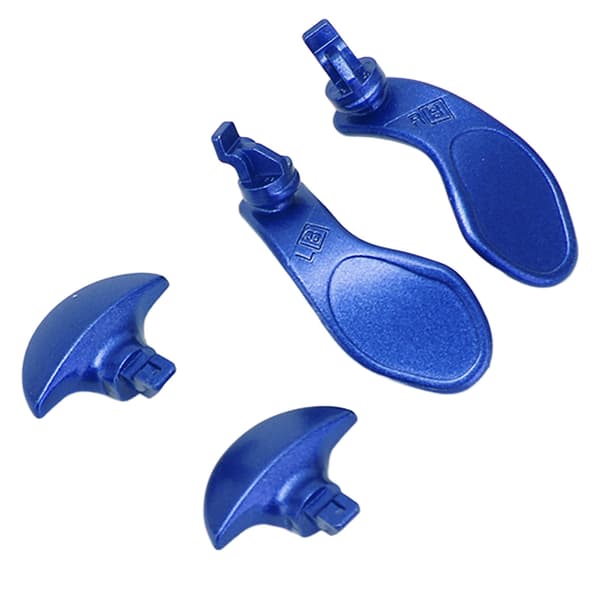 4 stk. Professionelle metal bagside padler udskiftningsknapper til PS5 Edge controller blå