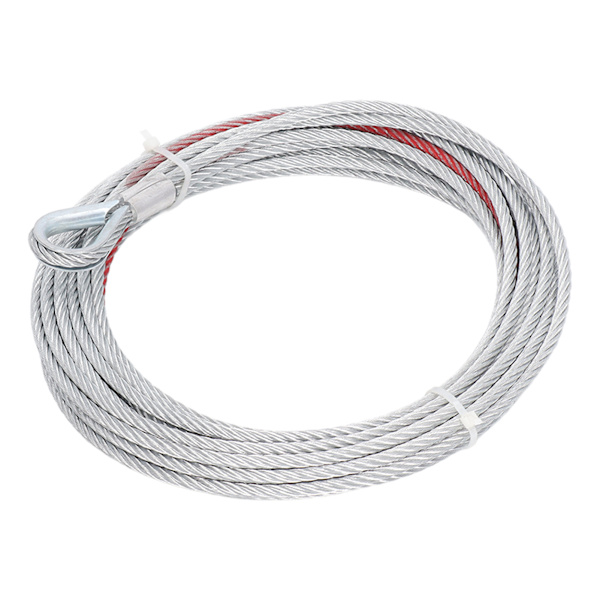 4500LBS Spil Kabel Wire Rustfrit Stål Reb 5,5 mm Diameter 10 m Længde til Bugseringsspil