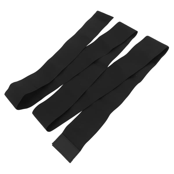 Midjeträningsbälte Nylon Justerbart Elastiskt Svart Magomslag Bantande Kroppsformare för Kvinnor 5M
