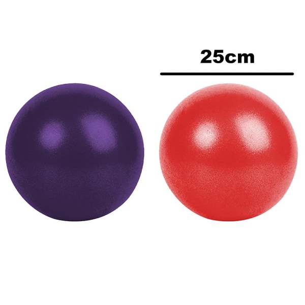 2 kpl harjoituspallo joogapilatespallolle, puhallettavalla oljilla, pilates, jooga, ydinharjoittelu Red   Purple