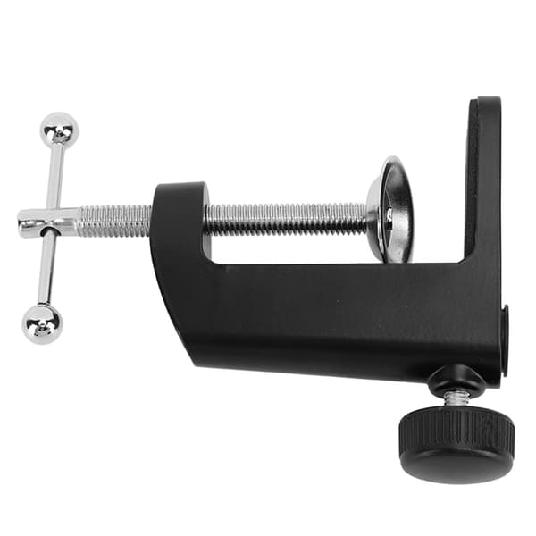 Aluminium C Klemme Skrivebordsmontering 2,4 tommer 61 mm Sort Bordlampeholder
