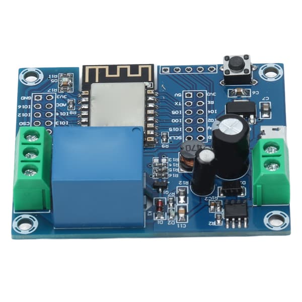 1-kanals ESP8266 WiFi Relémodul ESP 12F Utviklingskort med Pin Headers