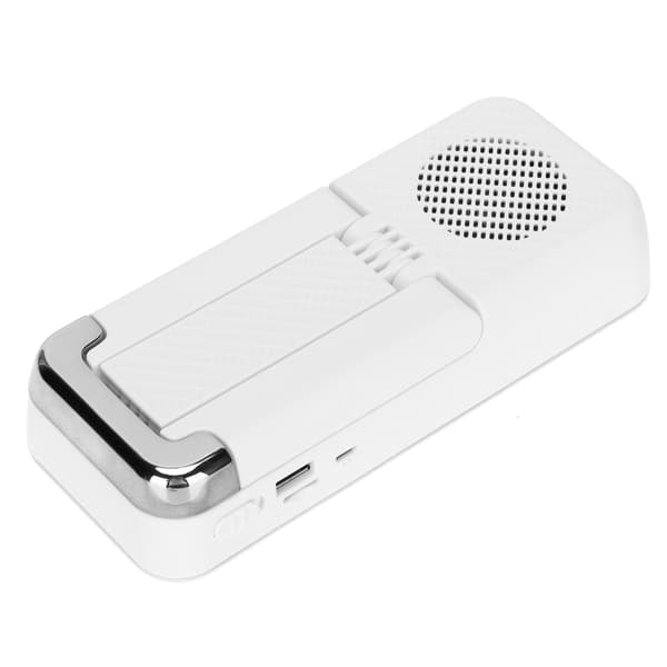 Bluetooth Högtalartelefonhållare Vikbar Portabel Hög Effekt Vit