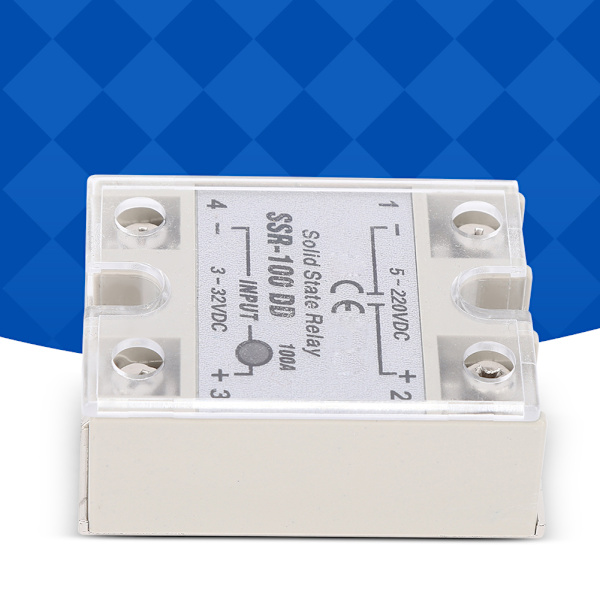 SSR 100DD Solid State Relä DC 5 220VDC Kontaktlös Brytare Hög Kvalitet