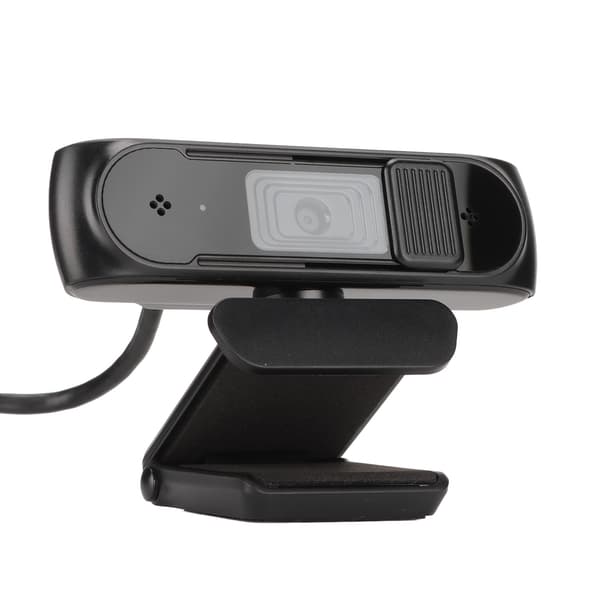 HD 1080P Webcam Autofokus Plug Play Computer Kamera med Mikrofon til Online Læring Undervisning Møde Sort