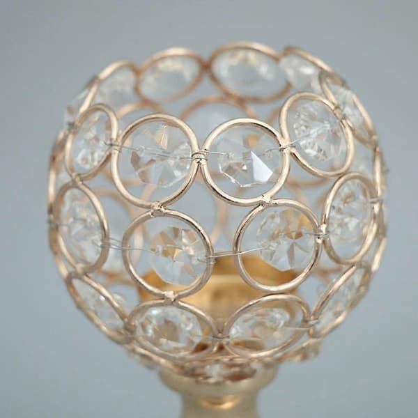 Baoblaze Krystall Lysestake Telys Lysestake Kandelaber