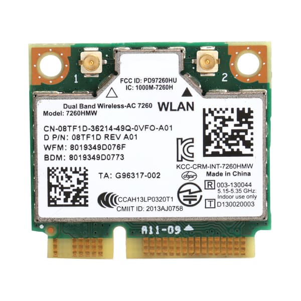 Intel 7260 AC Dell 7260HMW Mini PCIE Trådløst Wifi-kort Dual Band Bluetooth 4.0 Netværksmodul