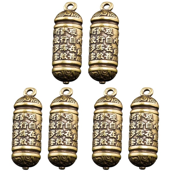6 kpl messinki avaimenperä riipus messinki amuletti riipus avaimenperä riippuva koriste