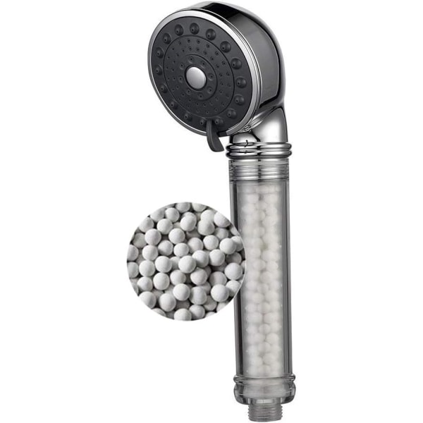 3-läges jonisk filtrering Duschhuvud Portabelt högtrycksvattenbesparande duschmunstycke