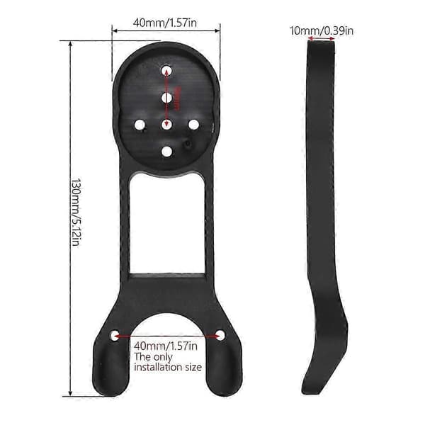 Til H11 H36 Integreret Cykelstyr Computerholder Støtte-God Black