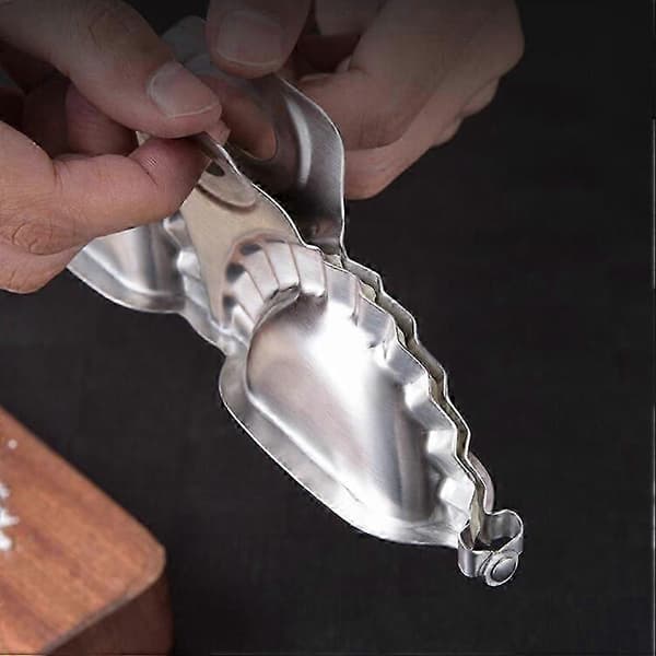 Hållbar Dumplingform Dumpling Tillverkningsverktyg Rostfritt Stål Dumpling Maker för Hem Kök Restaurang (Silver) Silver 19.5X13X1cm